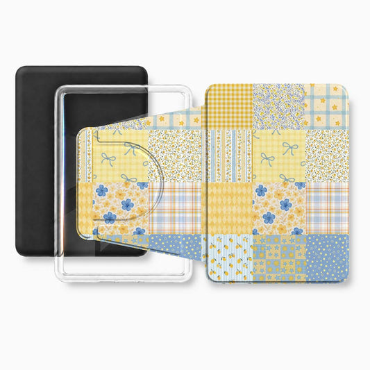 Sunny Blue Patchwork Kindle Case