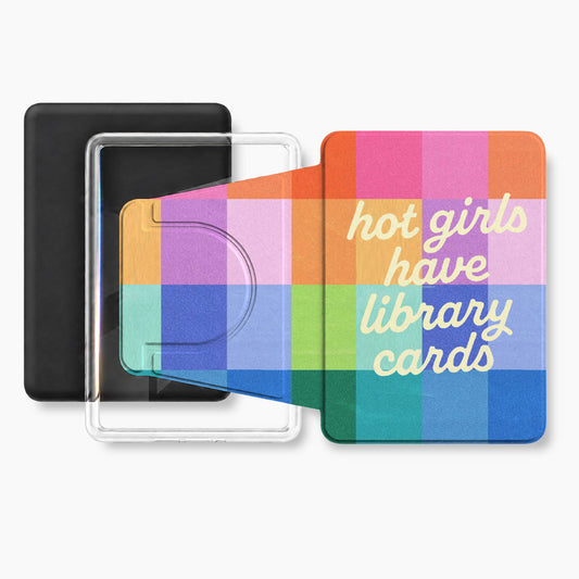 Hot Girls Have Library Cards Kindle Case