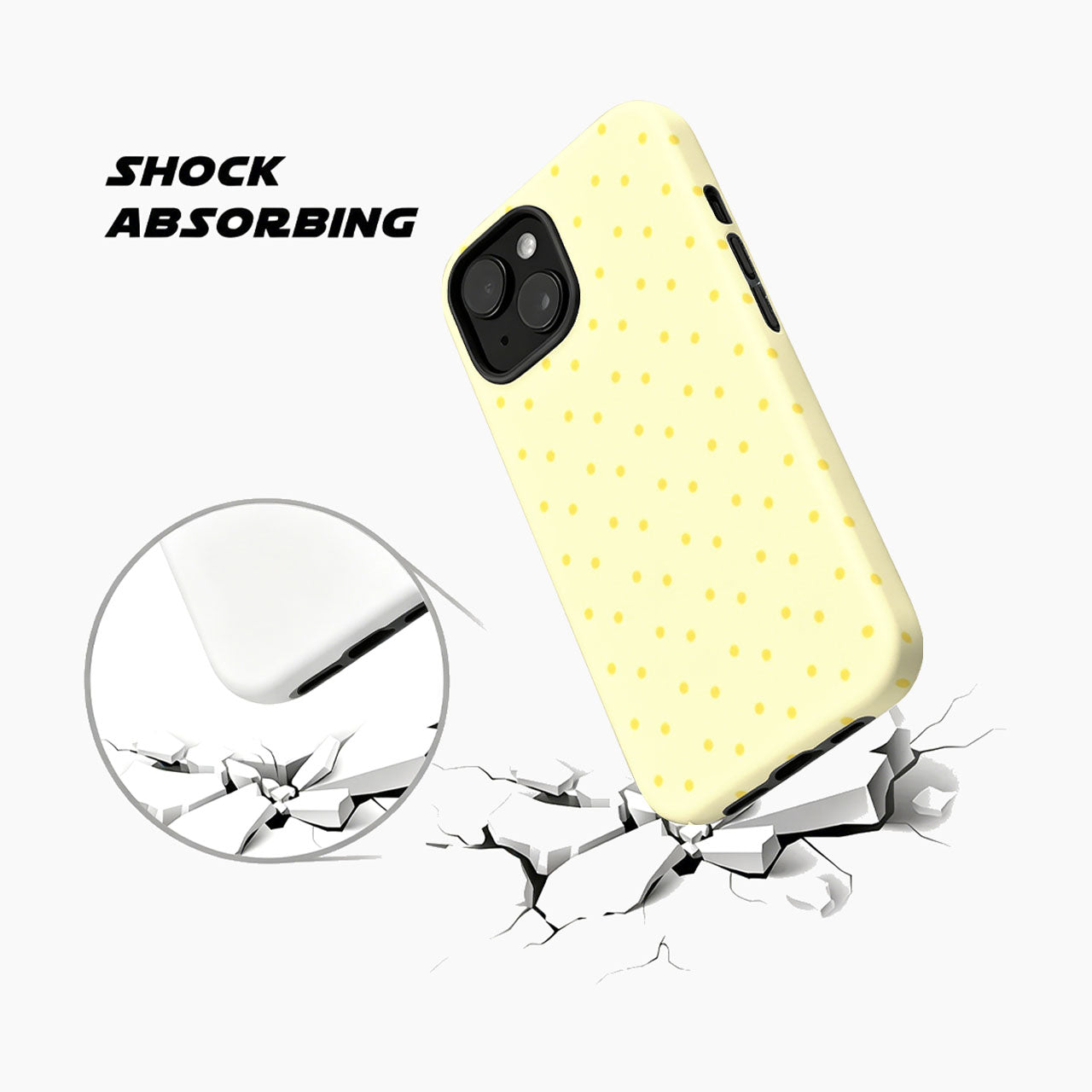 Sunny Lemon Dots Phone Case
