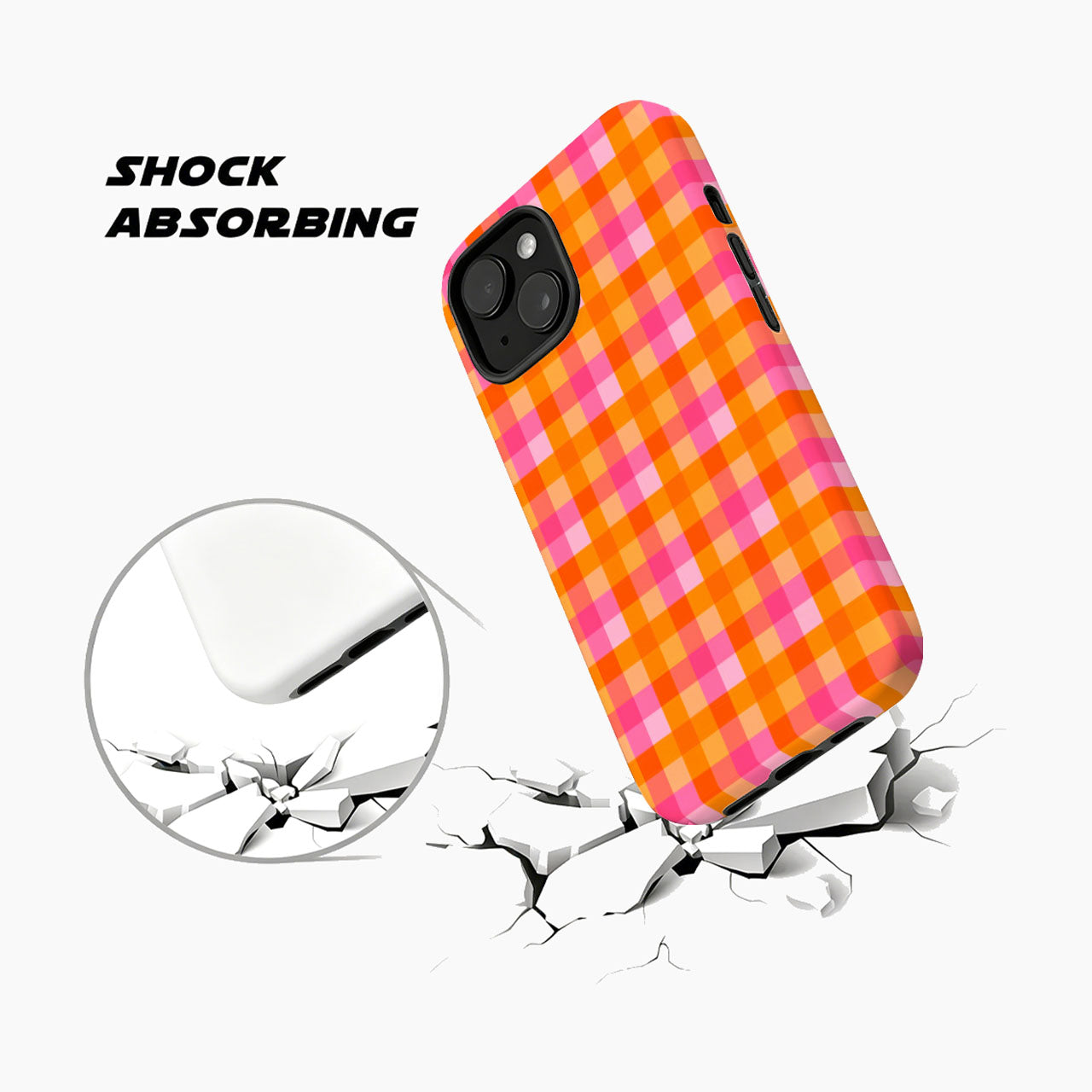 Sunset Picnic Gingham Phone Case
