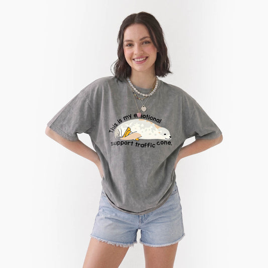This is my Emotional Support Traffic Cone Washed Tees