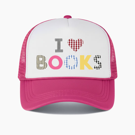 I Love Books Colorblock Trucker Hat