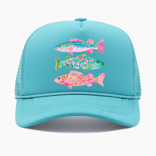 Colorful Fish Trucker Hat
