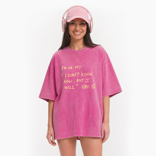 I Dont Know How But I Will Washed Tees