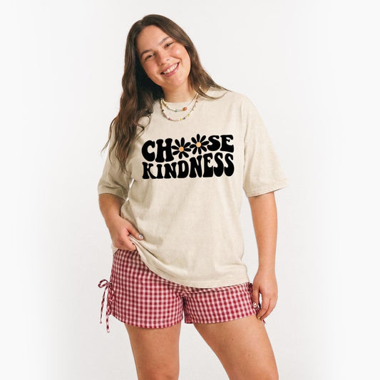 Choose Kindness Daisy Washed Tees