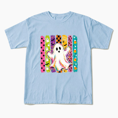Rainbow Ghost Halloween T Shirts