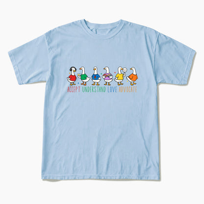 Accept Understand Love Advocate Goose T Shirts