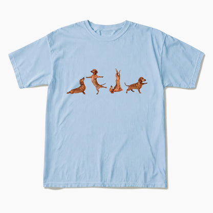 Yoga Dachshunds T Shirts