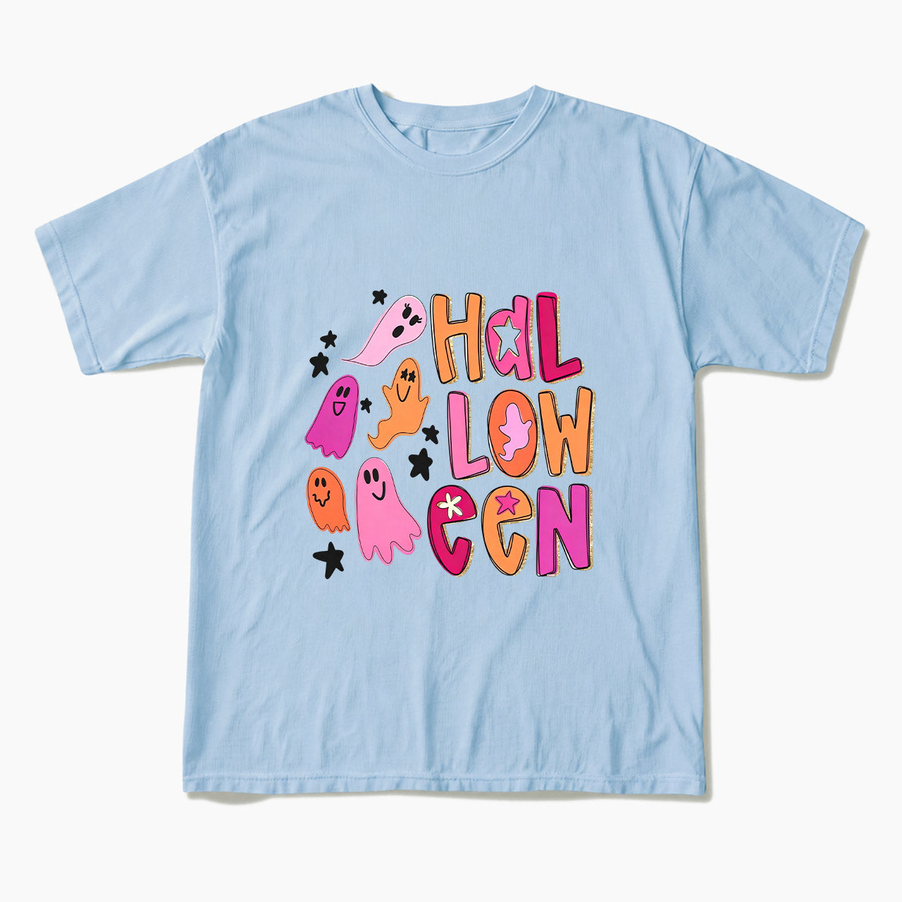 Ghost Doodle Halloween T Shirts