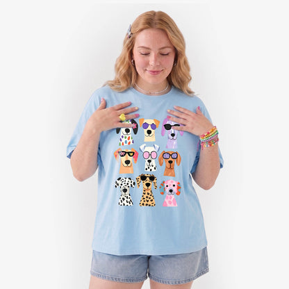 Colorful Cute Dog T Shirts