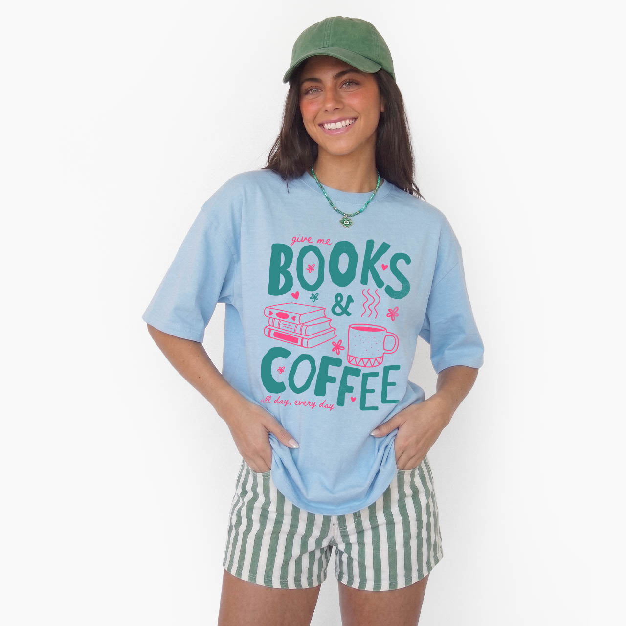 Books and Coffee T Shirts