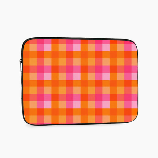 Sunset Picnic Gingham Laptop Sleeve