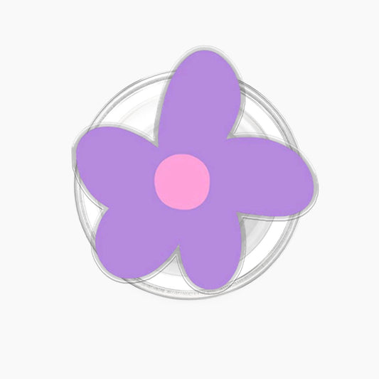 Purple Flower Magnetic Phone Grip Holder Jellypine