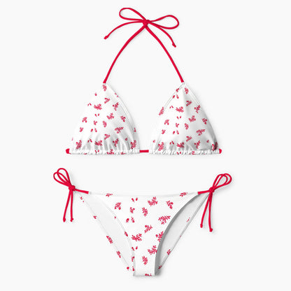 Sweet Berry Ditsy Print Bikini Set