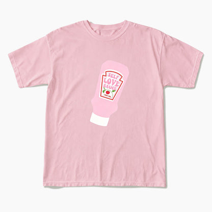 Pink Self Love Sauce Bottle T Shirts