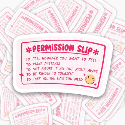 Jellypine Favorites Pink Mental Health Affirmation Sticker Of 9