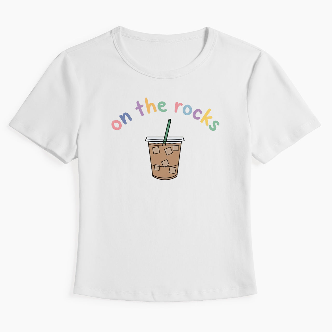 On The Rocks Iced Coffee Baby Tee