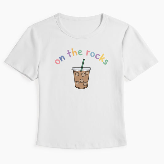 On The Rocks Iced Coffee Baby Tee