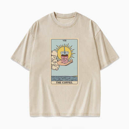 The COFFEE Tarot Card Washed Tees