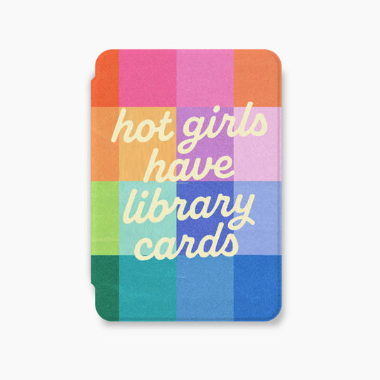 Hot Girls Have Library Cards Kindle Case