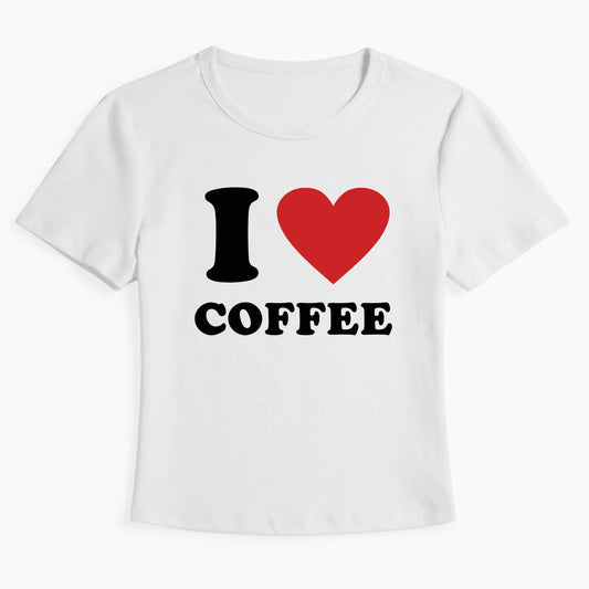 I Love COFFEE Baby Tee