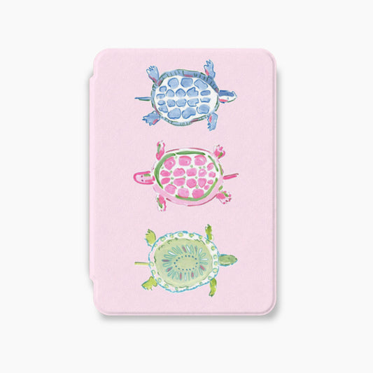 Pastel Turtle Parade Kindle Case