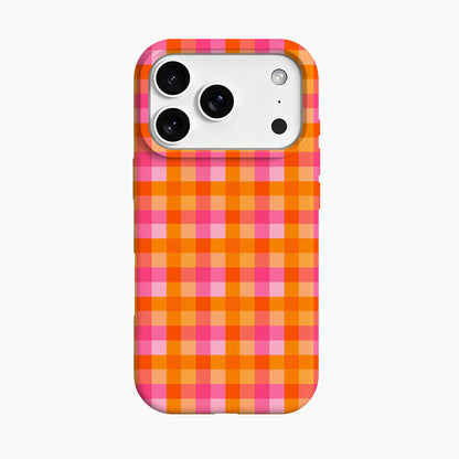 Sunset Picnic Gingham Phone Case