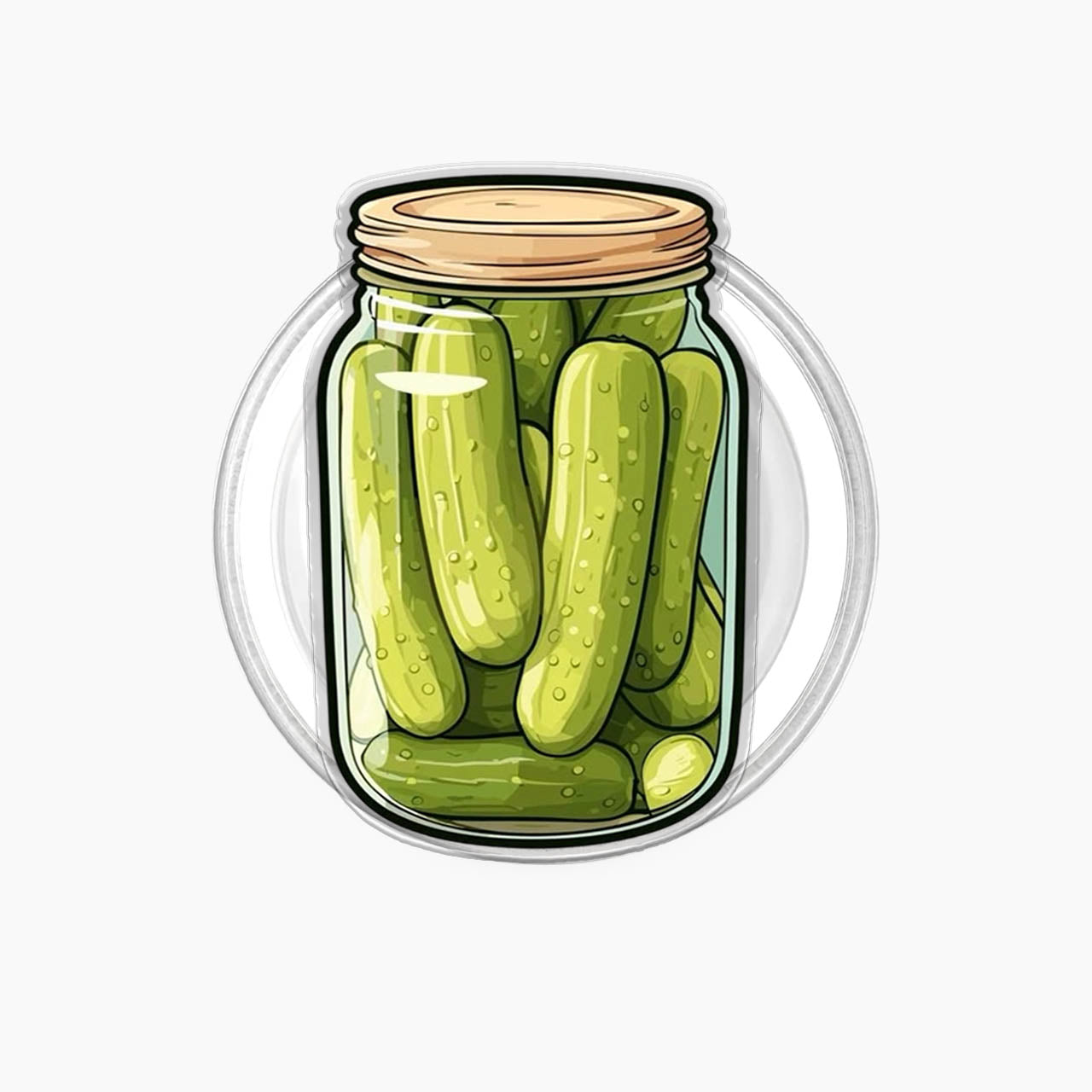 Pickle Jar Magnetic Phone Grip Holder Jellypine