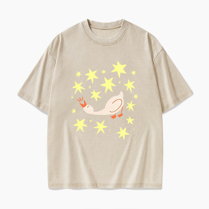 Cute Angry Goose Washed Tees