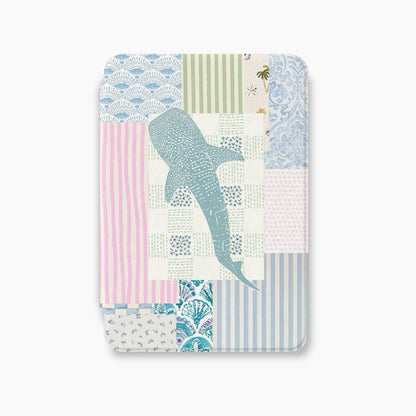 Ocean Quilt Whale Kindle Case