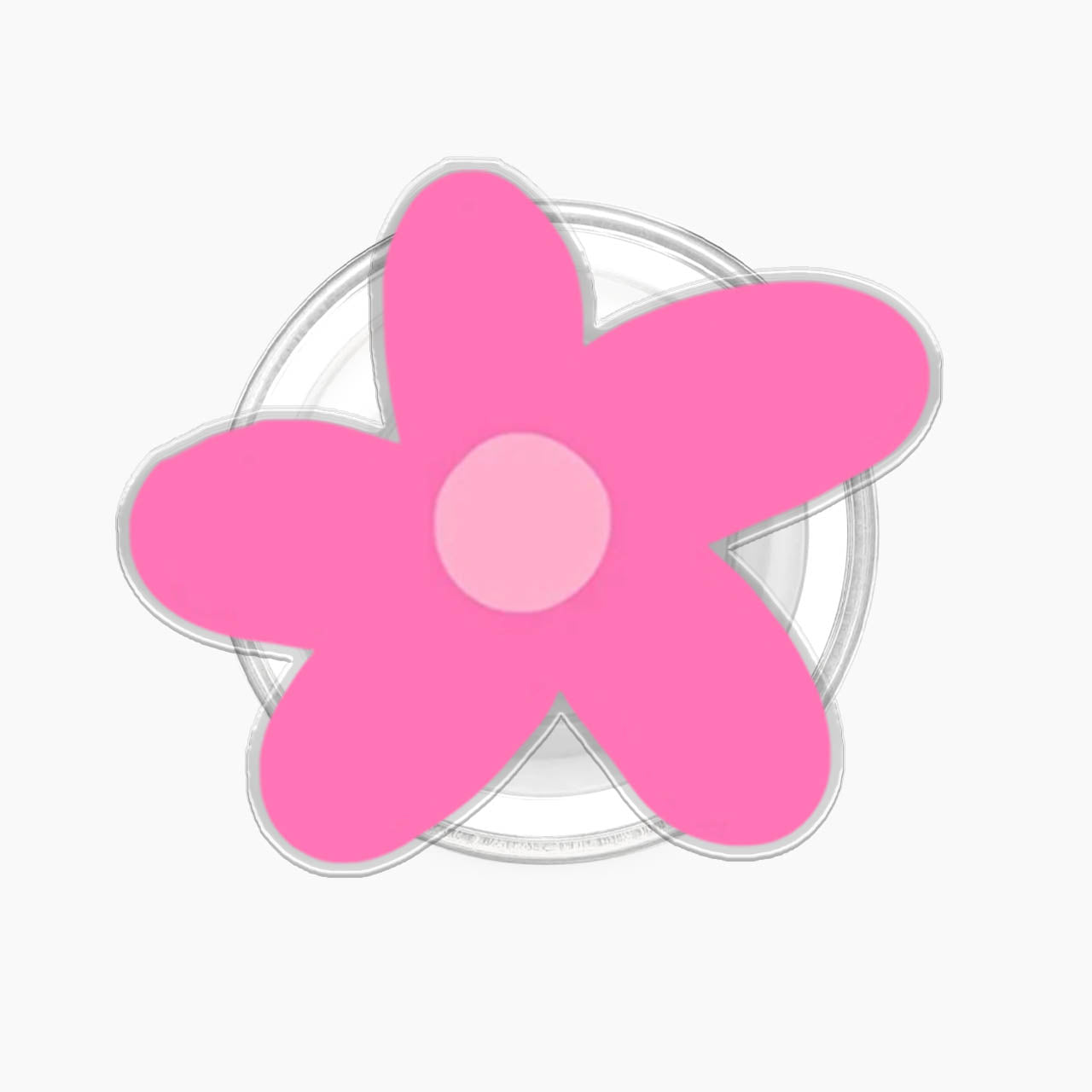 Hot Pink Flower Magnetic Phone Grip Holder Jellypine