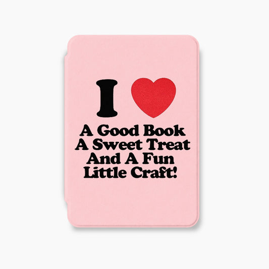 I Love Books Treats Crafts Kindle Case