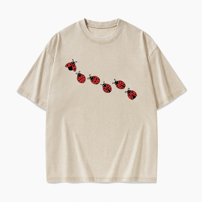 Minimalist Ladybug Washed Tees