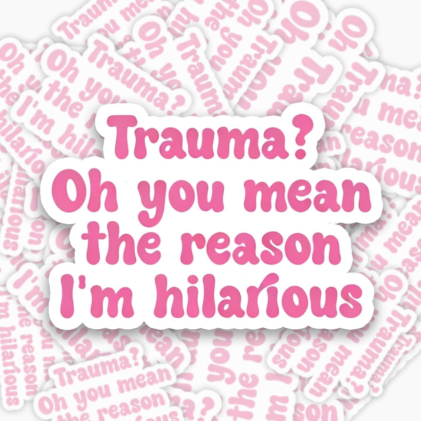 Jellypine Favorites Pink Mental Health Affirmation Sticker Of 9