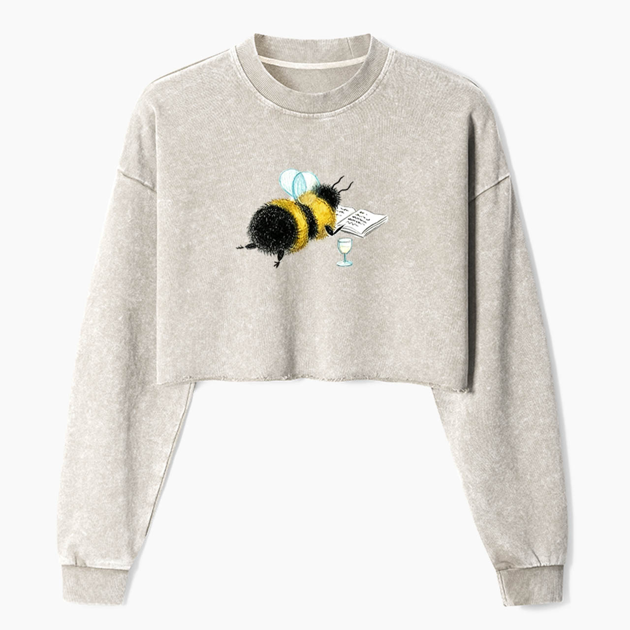 Reading Bee Crop Washed Sweatshirts