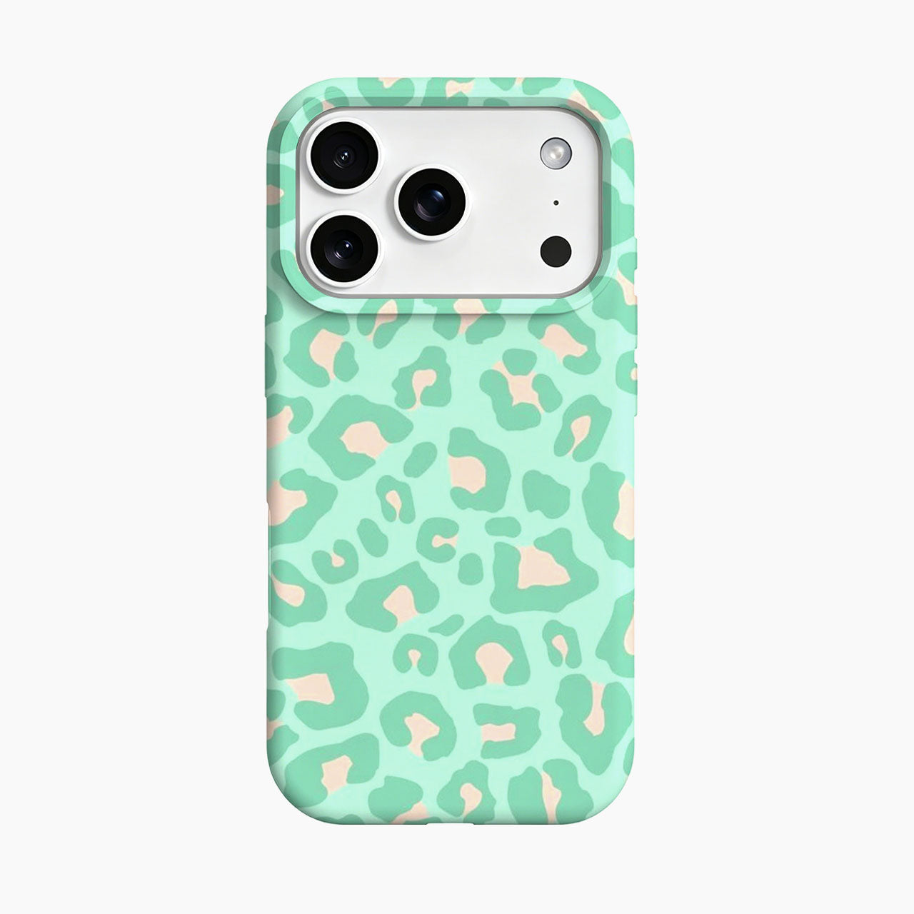 Refreshing Mint Leopard Print Phone Case