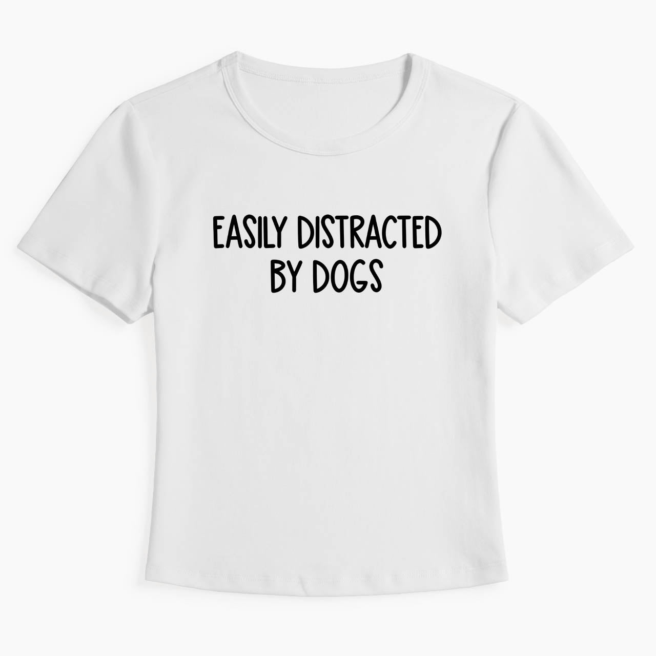 Easily Distracted By Dogs Baby Tee