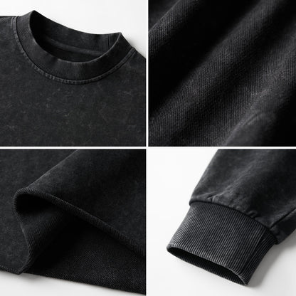 Crop Washed Sweatshirts Jellypine