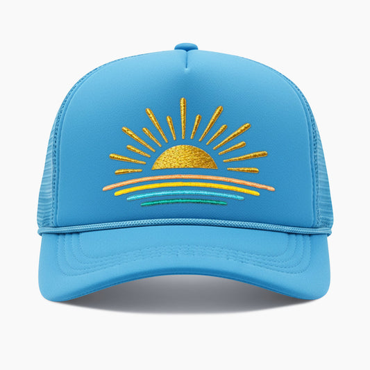 Embroidered Sunset Trucker Hat