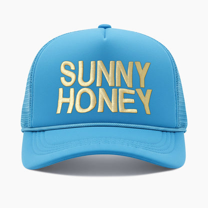 Embroidered Sunny Honey Trucker Hat