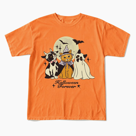 Cute Cats Costume Pumpkin Halloween T Shirts