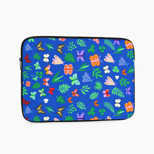 Colorful Garden Wings and Leaves Laptop Sleeve