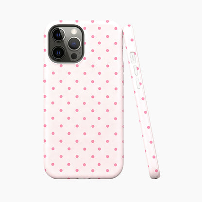 Soft Pink Polka Dot Sunny Lemon Dots Phone Case