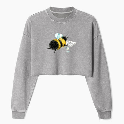 Reading Bee Crop Washed Sweatshirts