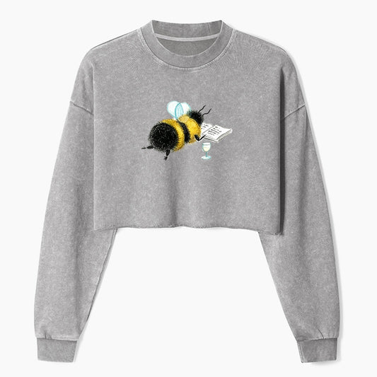 Reading Bee Crop Washed Sweatshirts