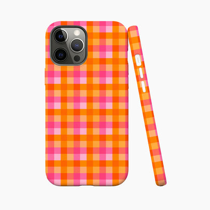 Sunset Picnic Gingham Phone Case