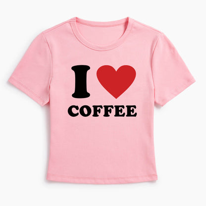 I Love COFFEE Baby Tee