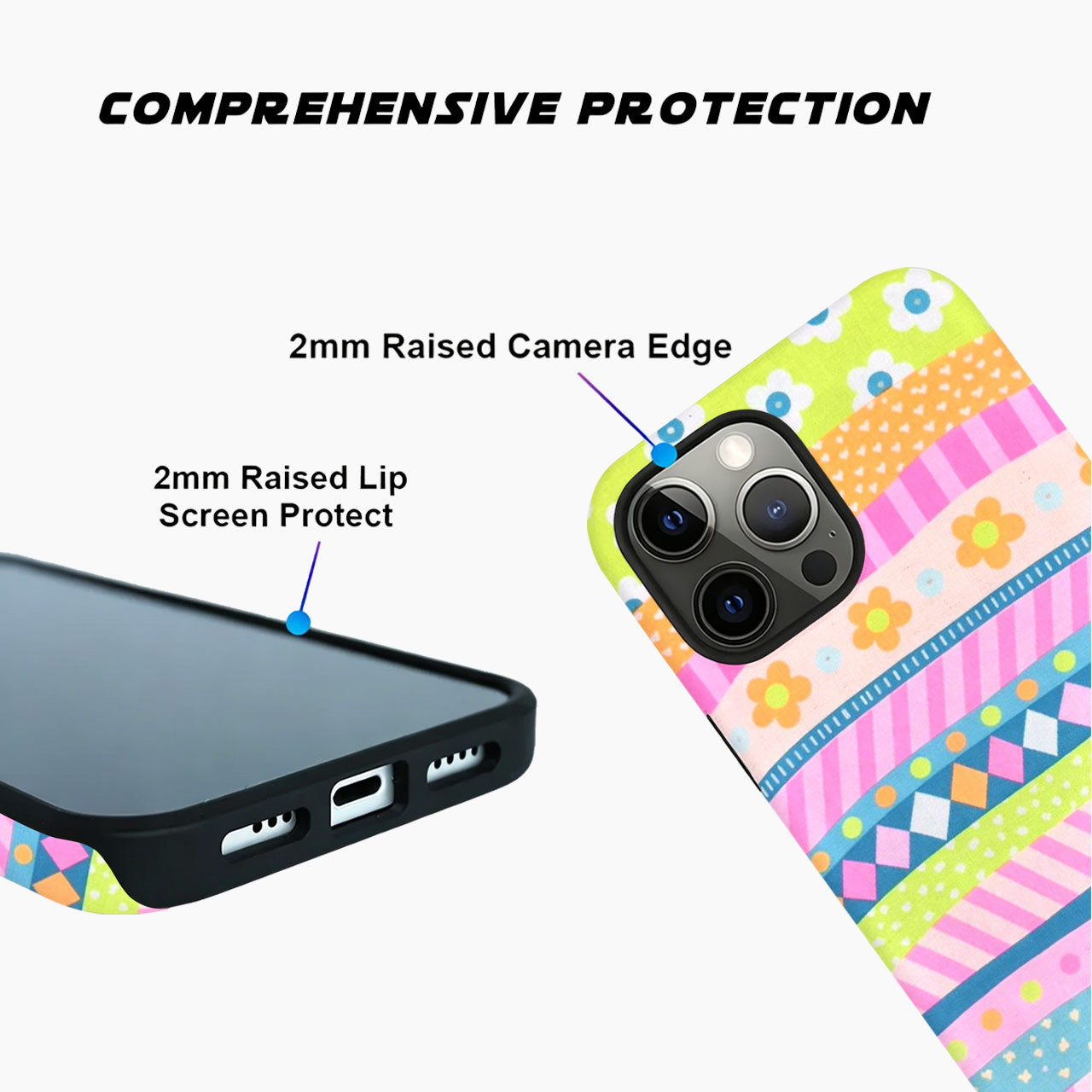 Candy Carnival Stripes Phone Case