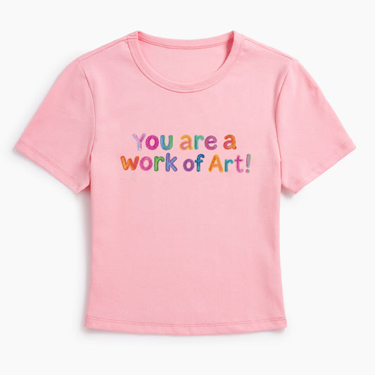 You Are A Work Of Art Baby Tee