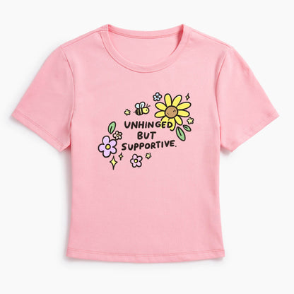 Unhinged But Supportive Baby Tee